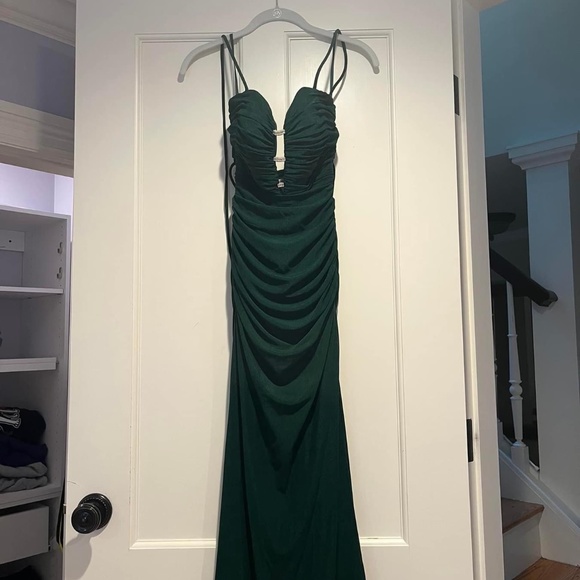 Emerald Green Prom Dress - Picture 2 of 3